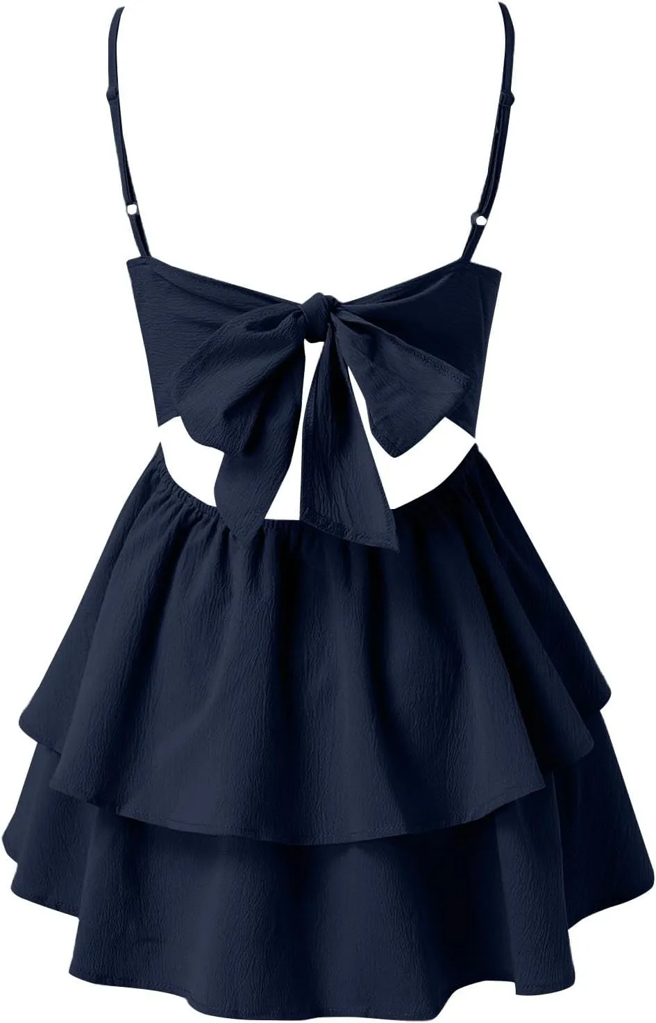 Summer Dresses for Women 2025 Casual Sweetheart-Neck Empire Waist Swing Aline Spaghetti Strap Dress