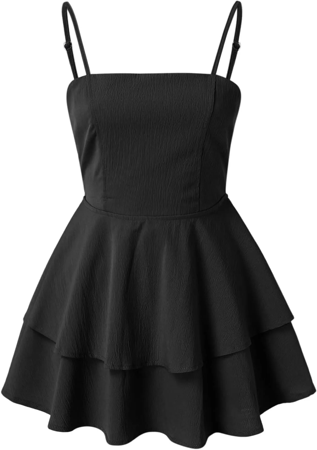 Summer Dresses for Women 2025 Casual Sweetheart-Neck Empire Waist Swing Aline Spaghetti Strap Dress