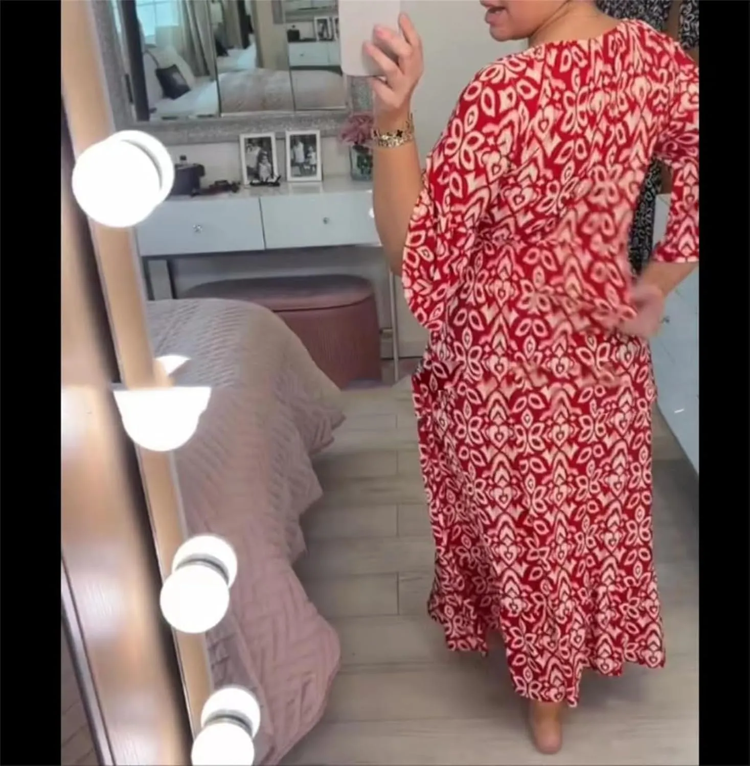 Summer Dresses for Women 2025 Plus Size Dress V Neck Short Sleeve Maxi Dress Ruffle Floral Fairy Swing Dresses