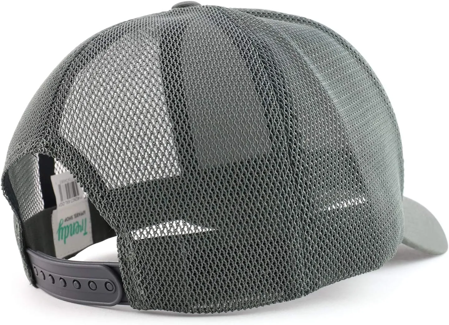 Trendy Apparel Shop Oversized Big 5 Panel Cotton Mesh Back Trucker Baseball Cap