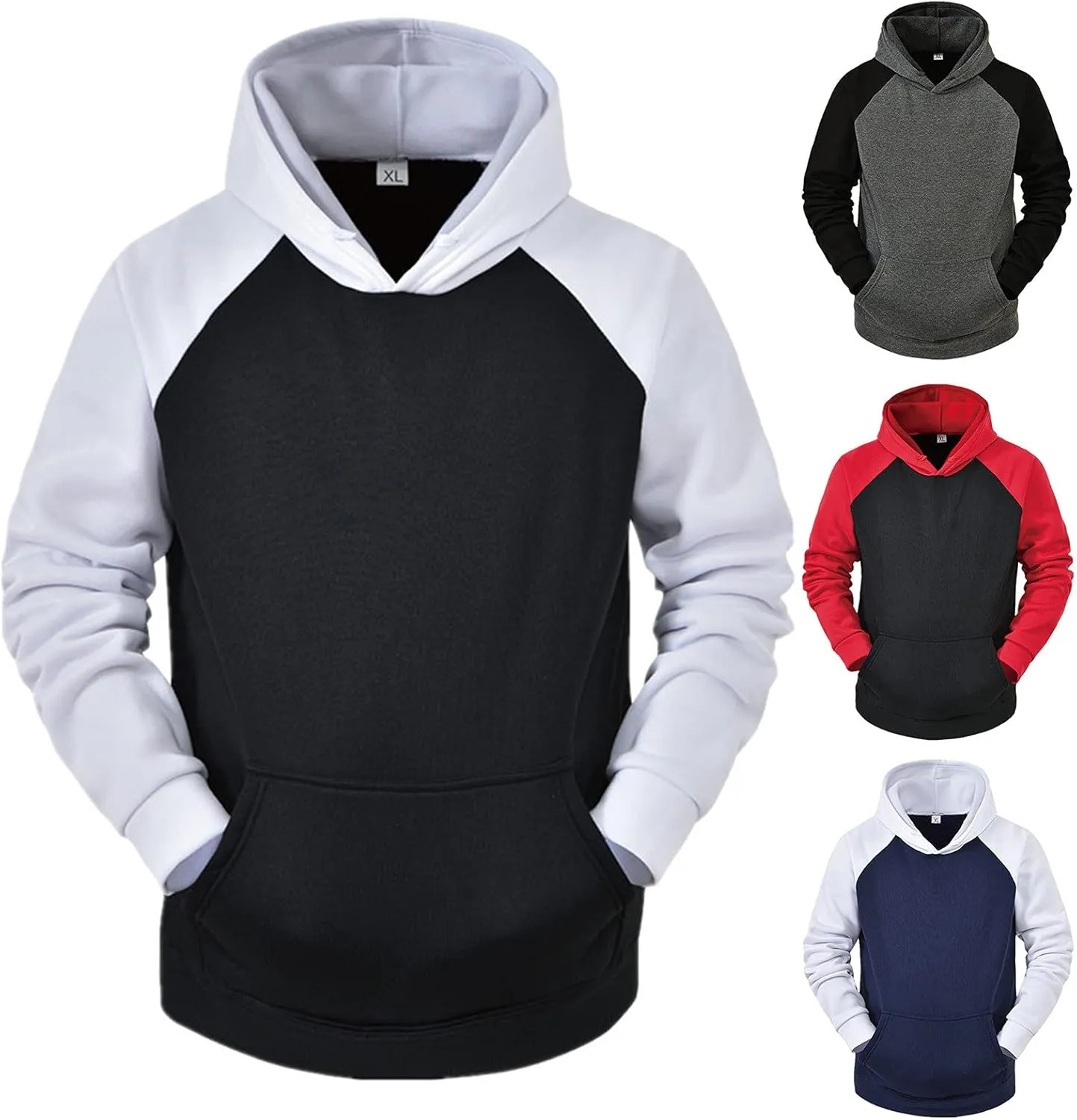 TUQIDEWU Mens Sweatshirt Zip Up, Mens Sweatshirts Winter Long Sleeve Crewneck Pullover Casual Lightweight Hoodies Shirts