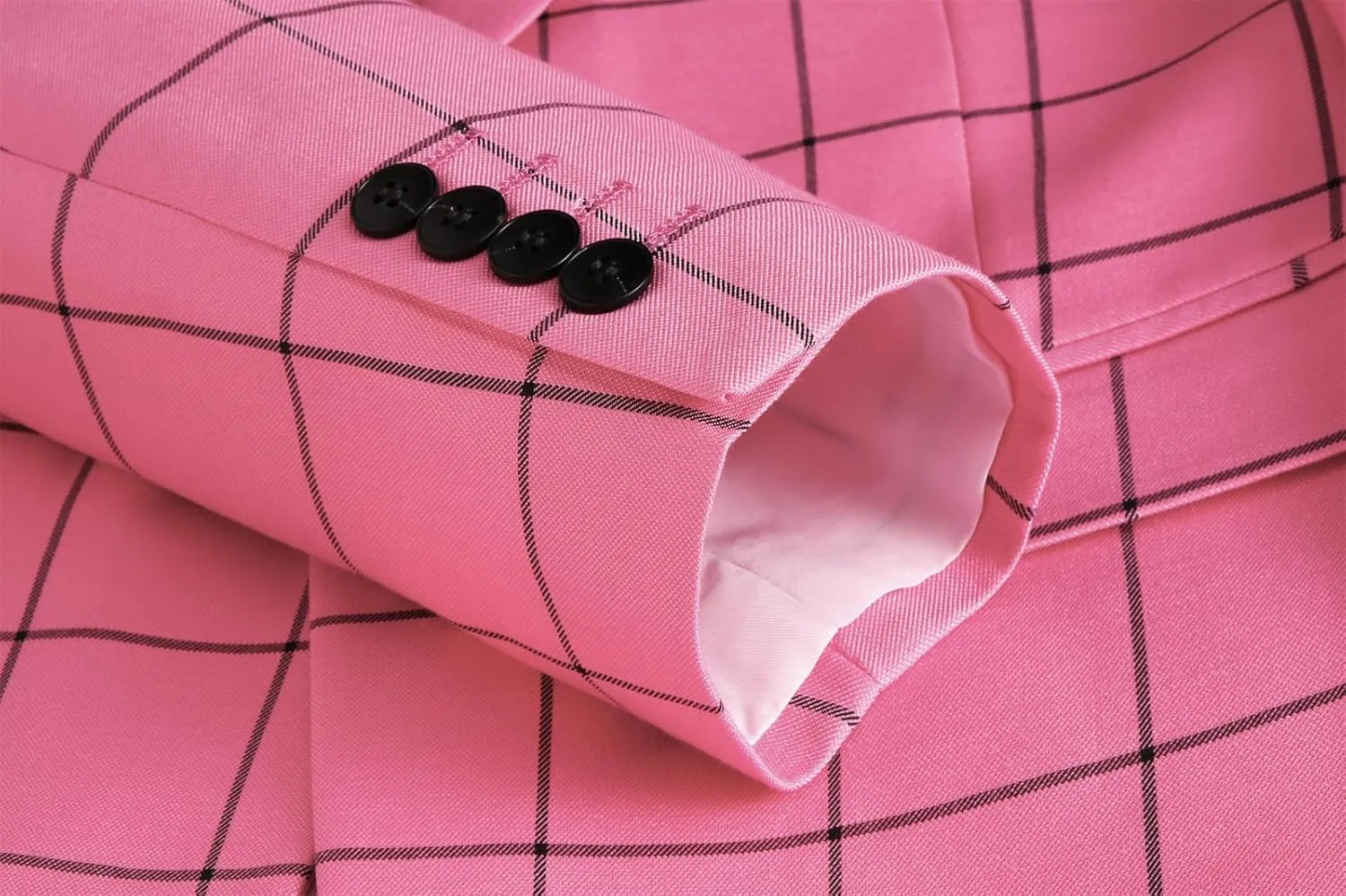 UNINUKOO Men's Blazer Plaid Sport Coat Casual Lightweight Checkered Suit Jacket Summer Jacket Men