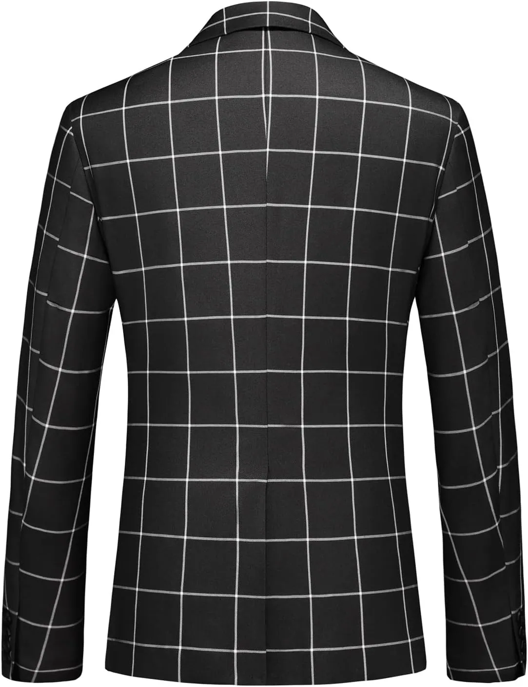 UNINUKOO Men's Blazer Plaid Sport Coat Casual Lightweight Checkered Suit Jacket Summer Jacket Men