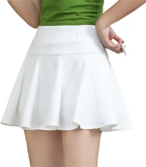Women High Waist Elastic Skirt Harajuku College Style Short Pleated Mini Skirt