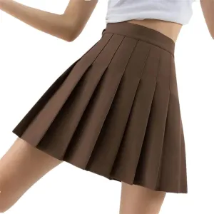 Women Pleated High Waist Mini Skirt Sexy White Micro Ladies Style Summer Mini Skirt