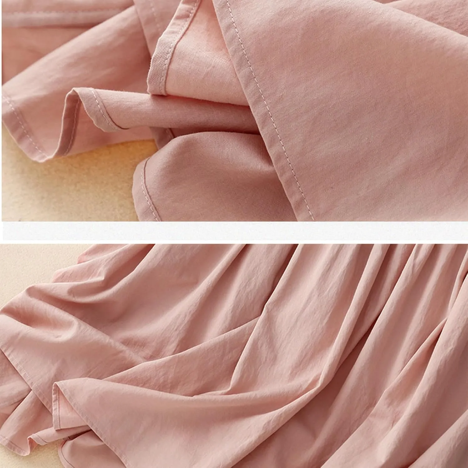 Women's Bohemian Skirt 2025 Fashion Elastic Waist Pleated Dress Summer Solid Flowy Swing Tiered A Line Midi Skirts