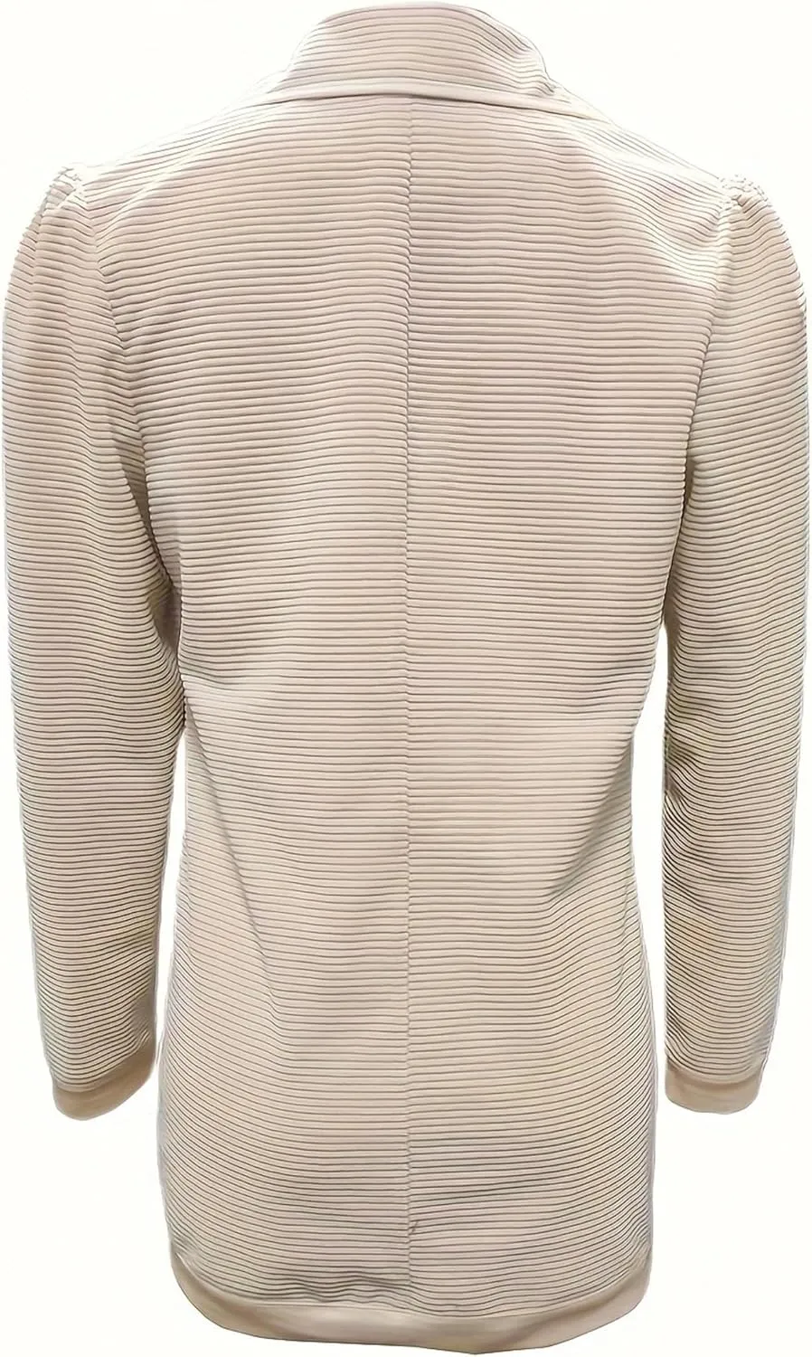 Womens Casual Long Sleeve Blazers Business Casual Jacket Textured Button Coat Lightweight Cardigans with Pockets