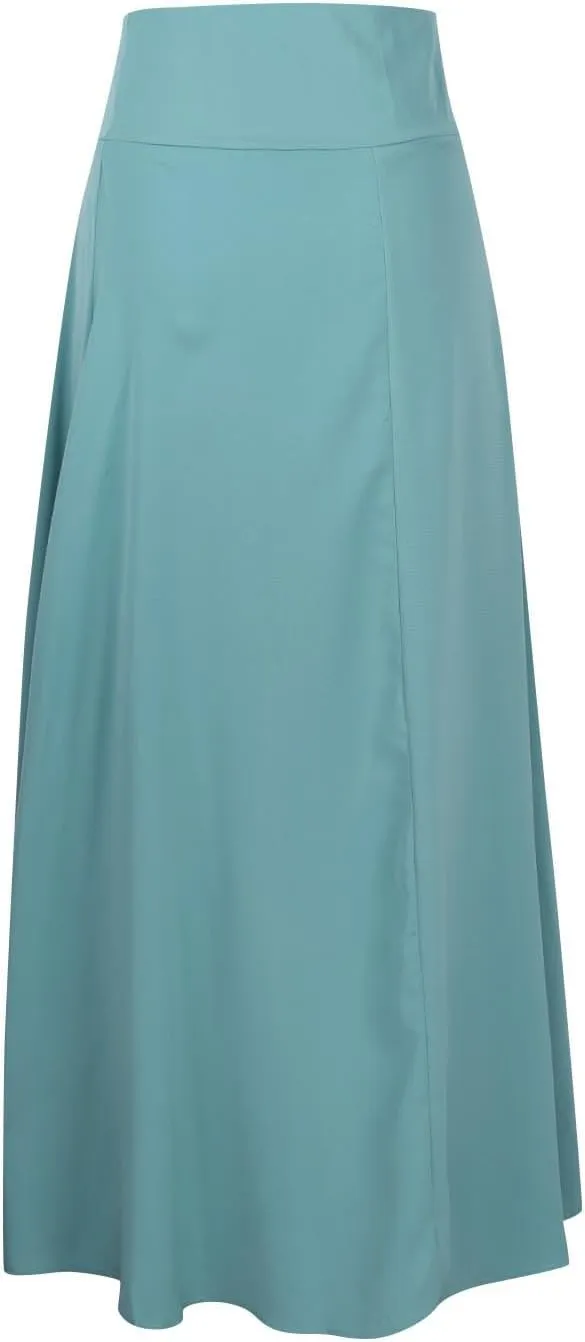 Womens Cross High-Low Maxi Skirt Summer Flowy Casual A-Line Skirts Elegant High Waist Draped Long Skirt with Pockets