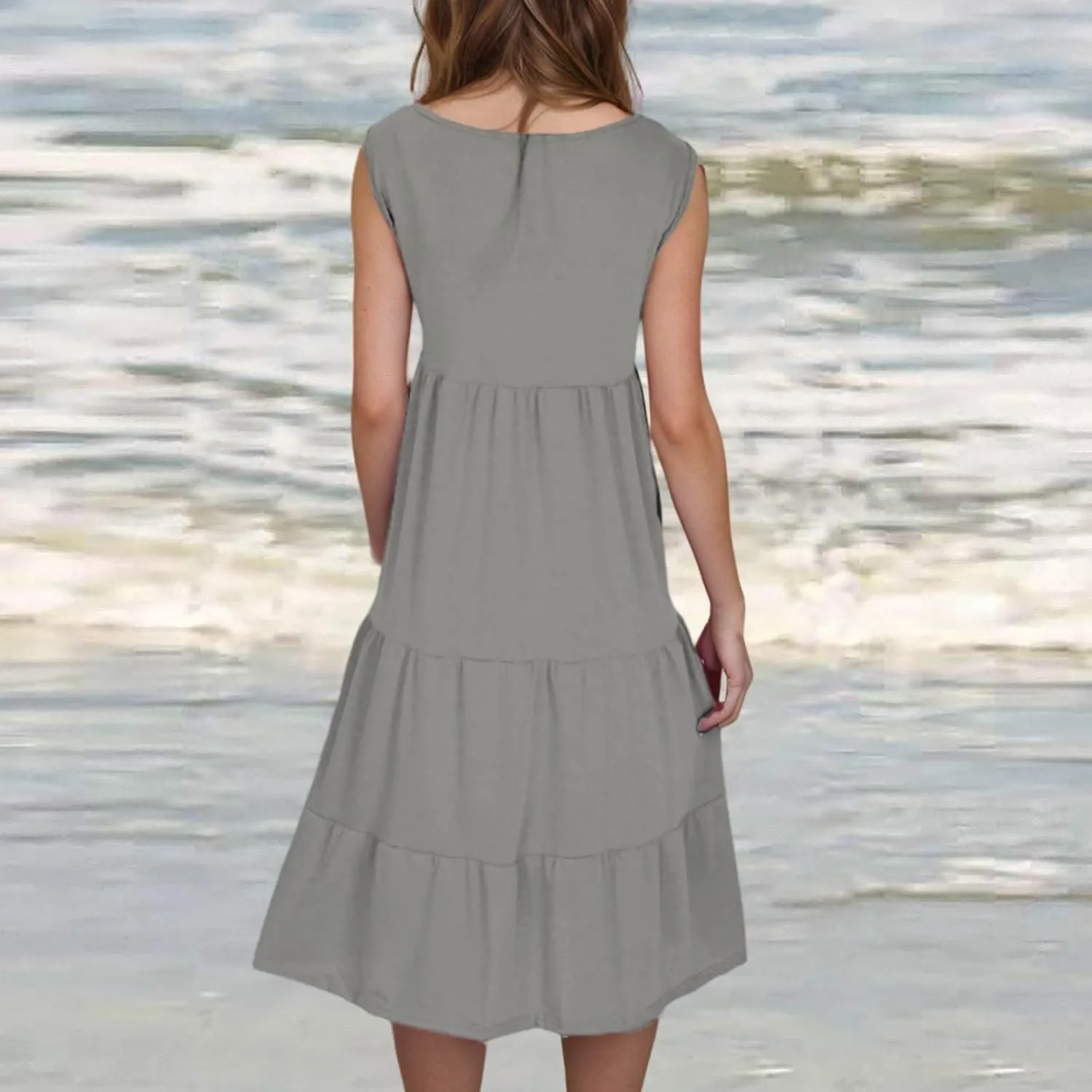 Womens Dress Swimsuit Coverup 2025 Vacation Beach Cover Ups Spaghetti Straps Bathing Suit Cover Up Sundress