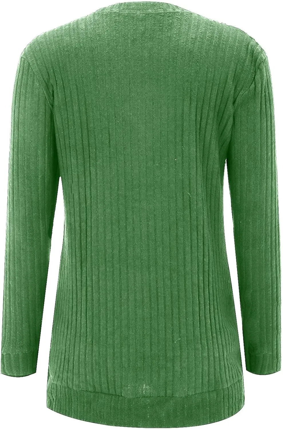 Womens Kint Sweaters Solid Color Round Neck Loose Side Split Long Sleeve Fall Pullover Sweaters Casual Slouchy Tops