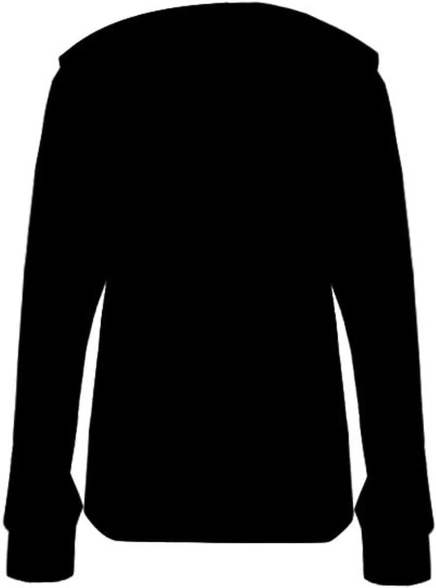 Women's Knitted Sweater Casual Slouchy Drawstring Hooded Crochet Hoodies Fall Trendy Long Sleeve Buttoned Ribbed Tops