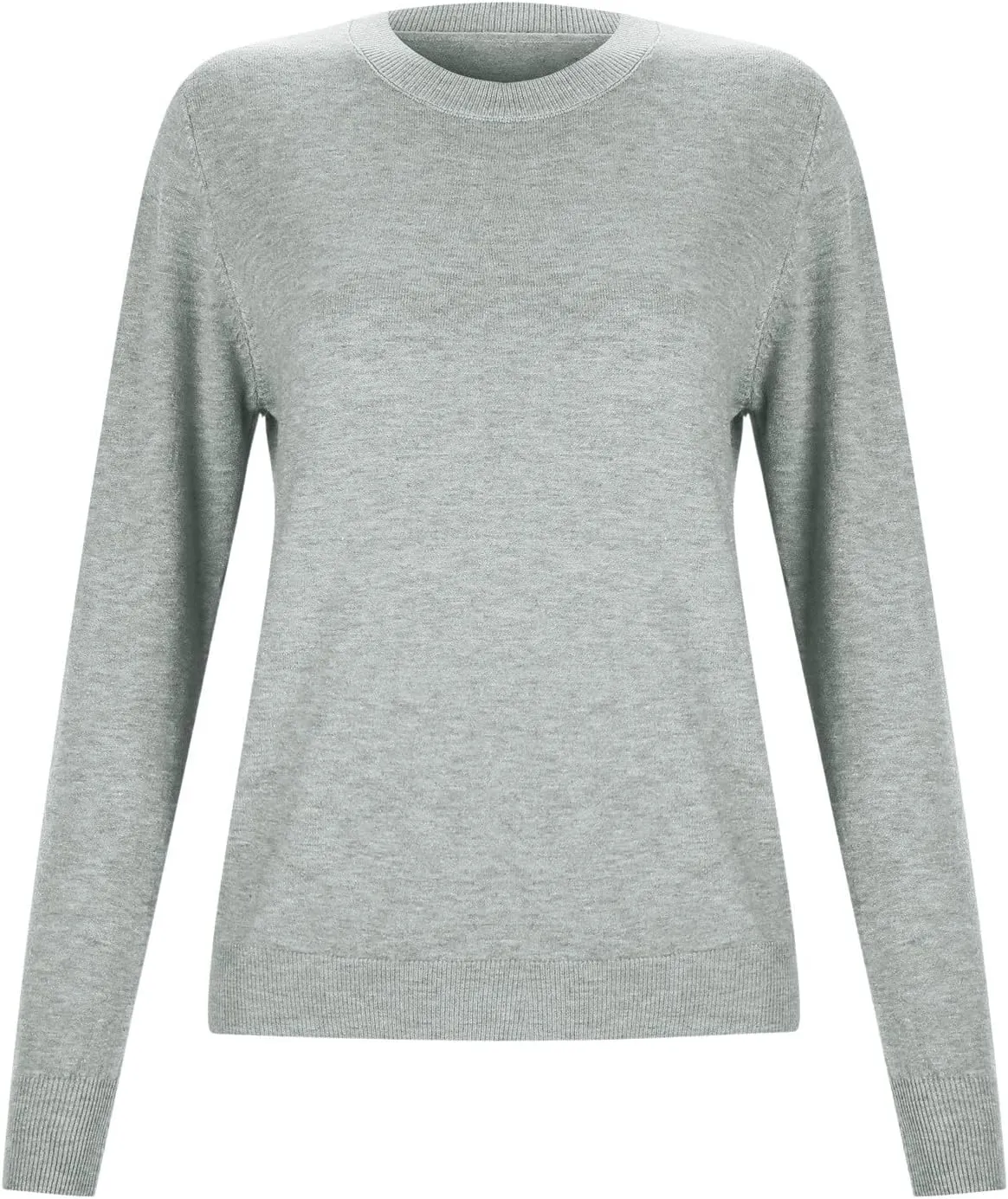 Women's Loose Pullover Sweaters 2024 Fall Winter Clothes Crew Neck Slouchy Long Sleeve Casual Knitted Tops
