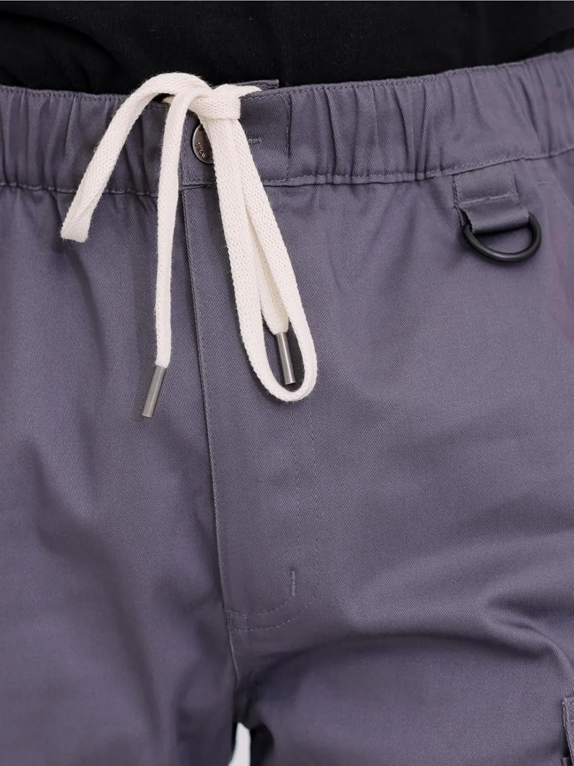 WORK IDEA Men's Cargo Shorts Cotton Drawstring Stretch Short Relaxed Fit