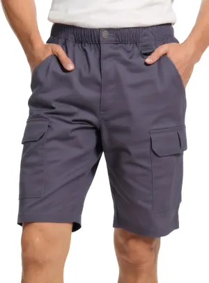 WORK IDEA Men's Cargo Shorts Cotton Drawstring Stretch Short Relaxed Fit