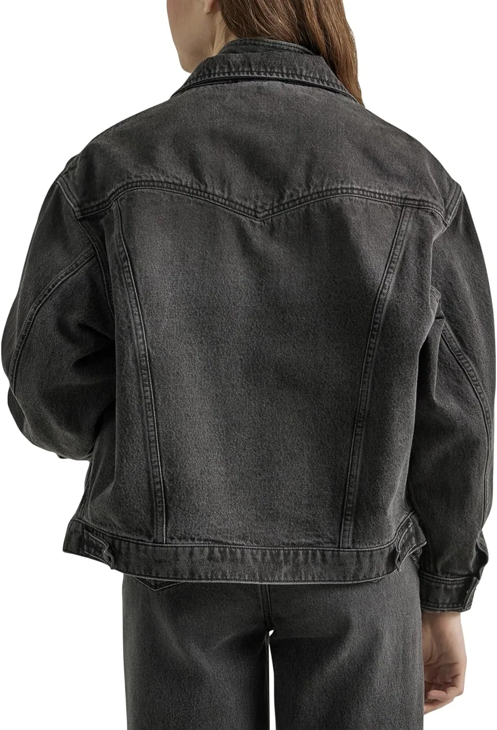 Wrangler Women's Relaxed Fit Girlfriend Denim Jacket