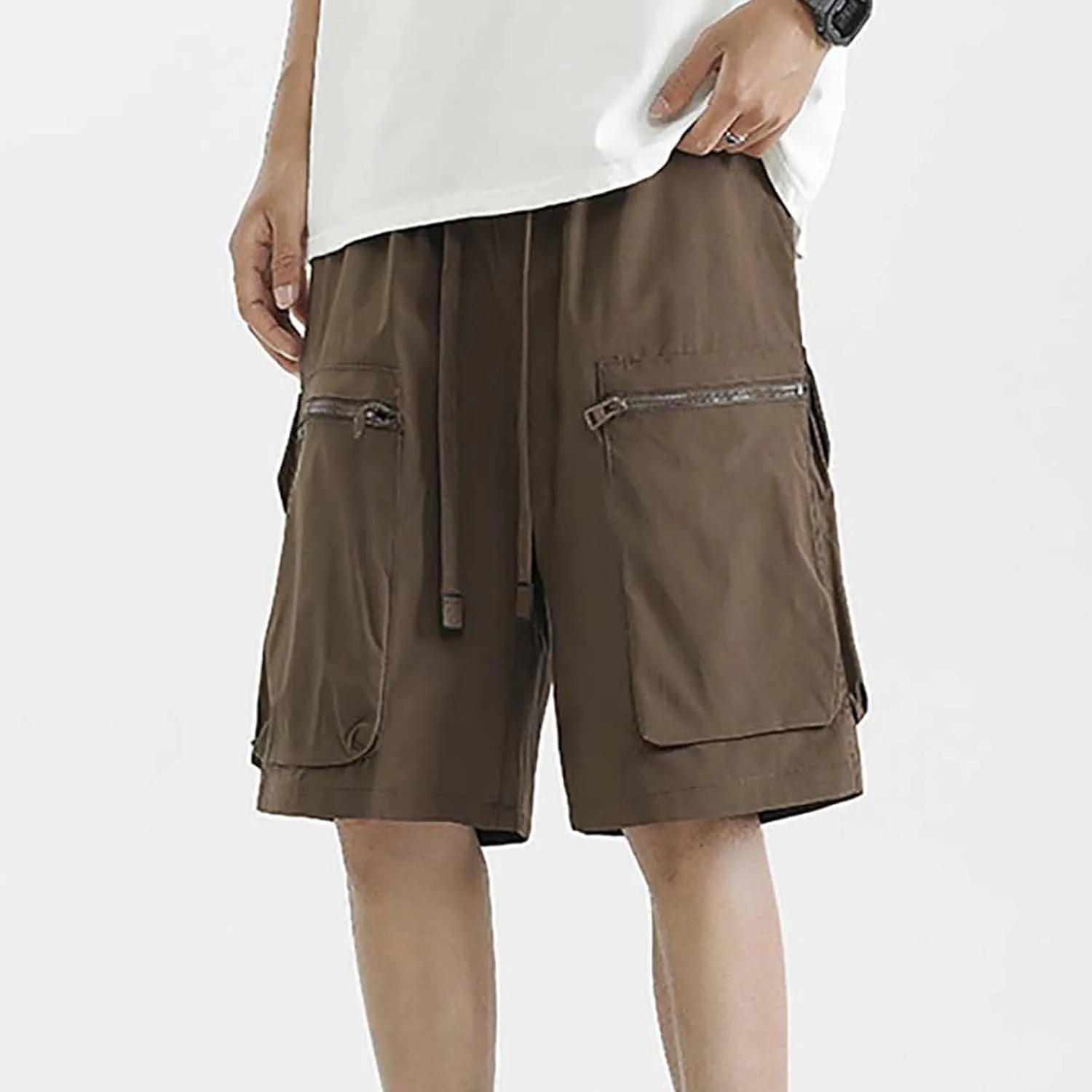 Ymosrh Mens Military Shorts Casual Cargo Pants Relaxed Fit Summer Travel Hiking Shorts, M-3XL