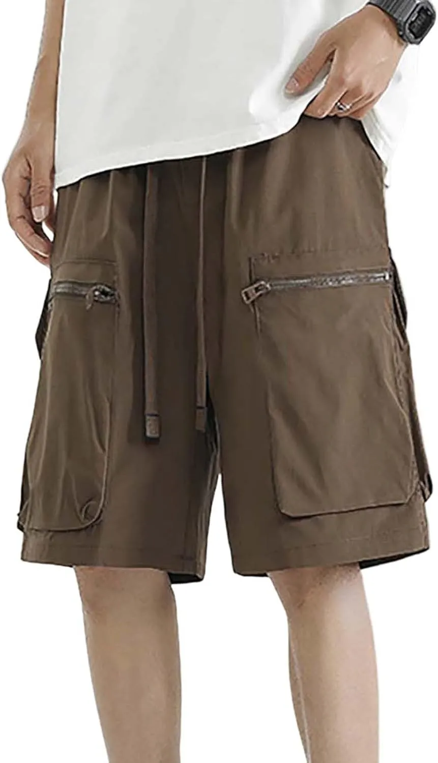 Ymosrh Mens Military Shorts Casual Cargo Pants Relaxed Fit Summer Travel Hiking Shorts, M-3XL